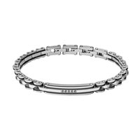 Bracciale Comete Uomo Zip in Acciaio Zircone UBR1174